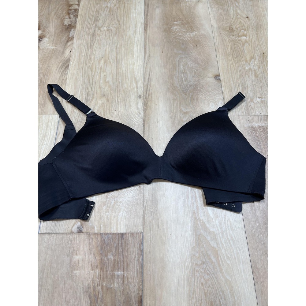 Wacoal Bra Womens 40C Black T Shirt Underwire Padded Seamless Everyday 853337
